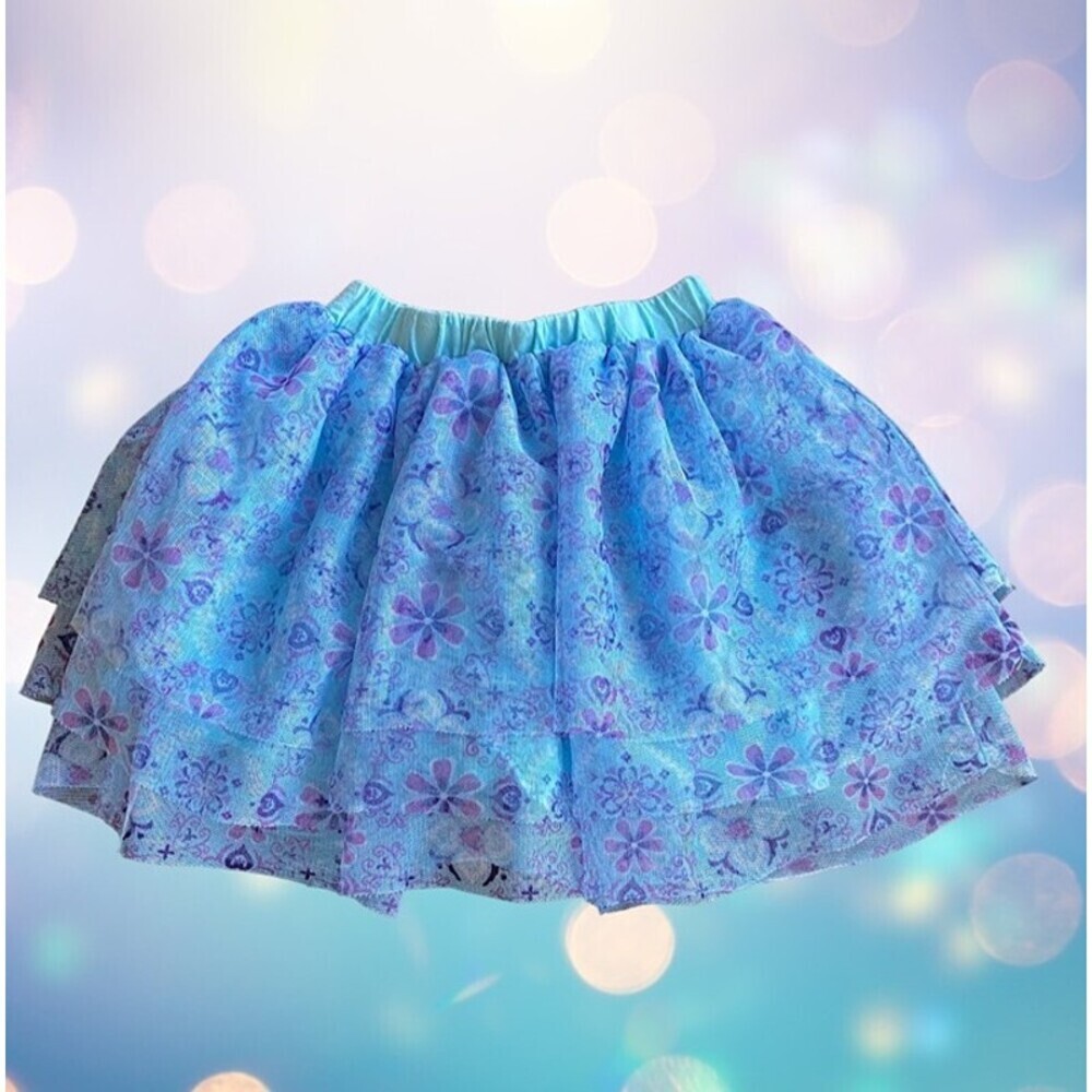 Disney Collection Floral Layered Mesh Skirt